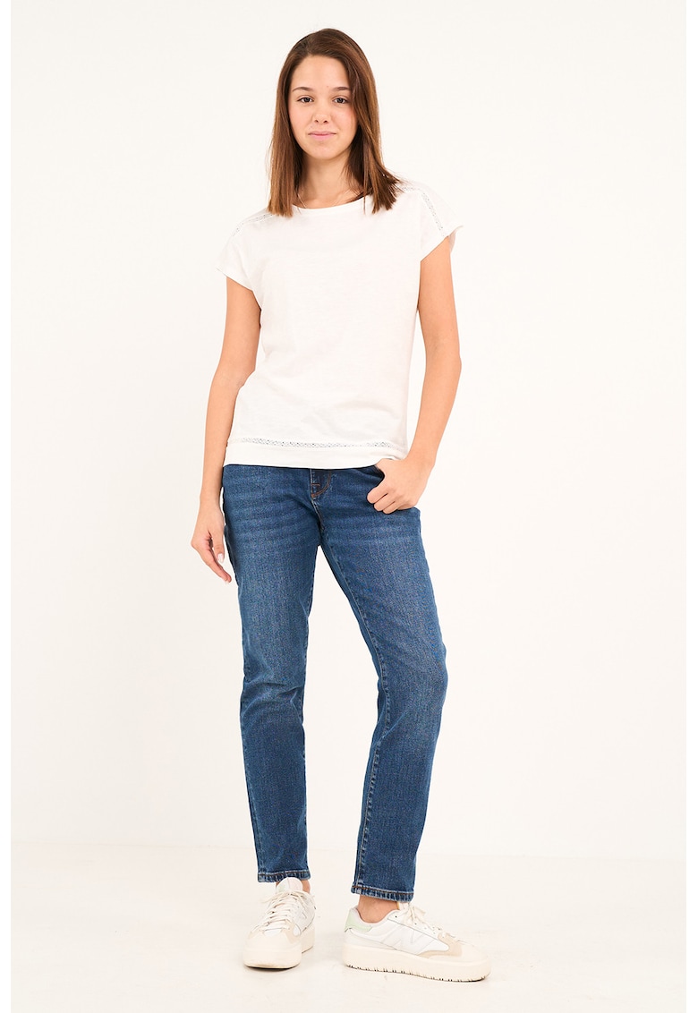 Blugi drepti cu talie medie