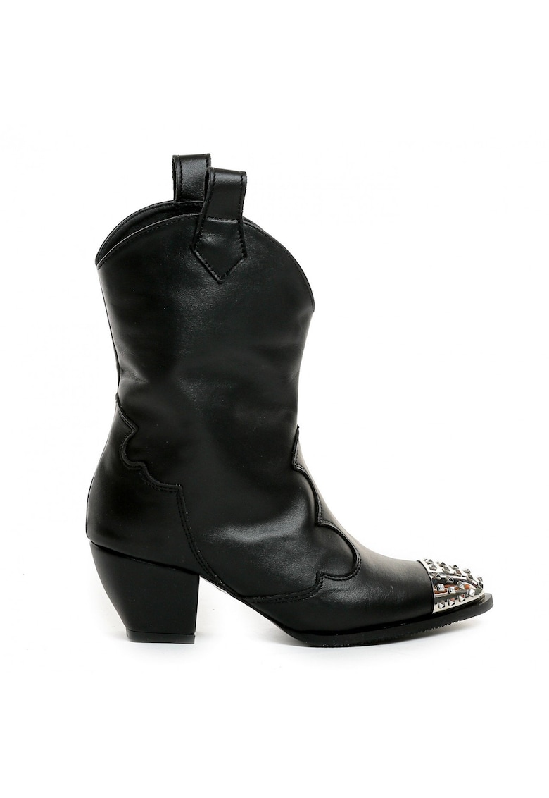 Botine tip cowboy cu nituri decorative Burundi