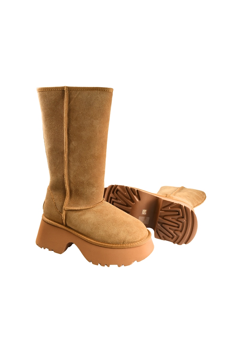 Cizme sport dama maro piele intoarsa - Maro