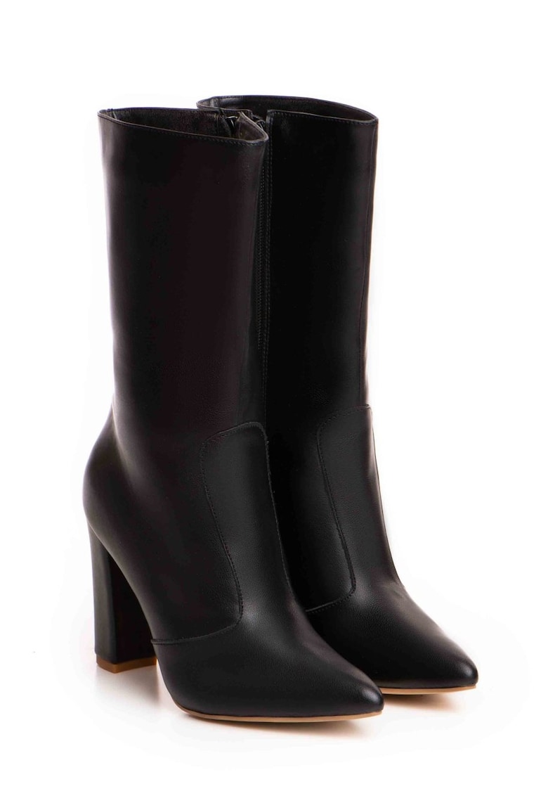 Cizme Teo piele naturala de culoare neagra