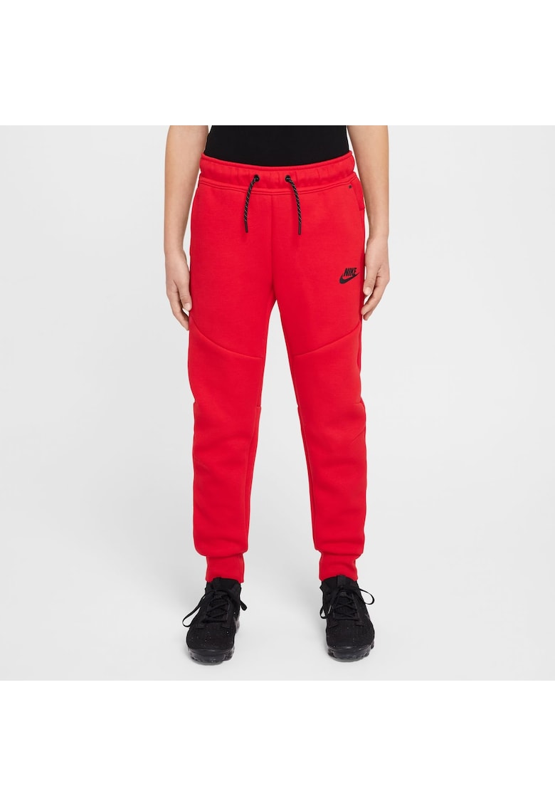 Pantaloni lungi rosii - 147-158 cm - pentru copii - Jogging Tech Fleece