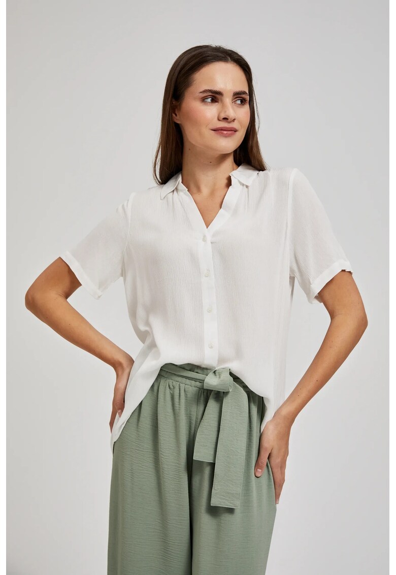 Camasa Alba cu Guler - Alb