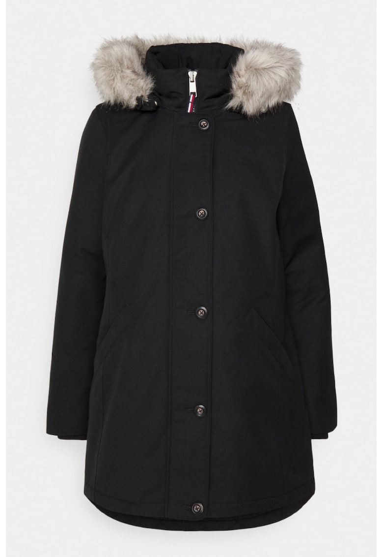 Geaca Parka - Dama - Negru - Logo Brodat 2242 - Negru