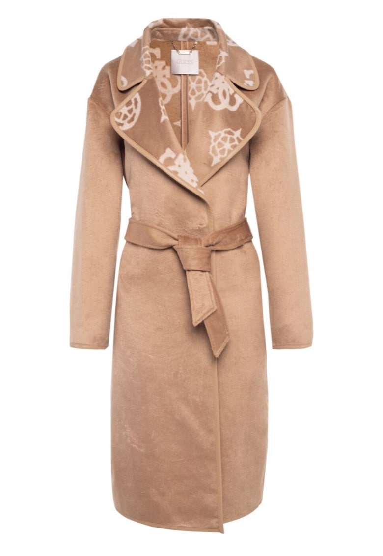 Palton Dama - Maro - Logo Printat 2271 - Maro camel