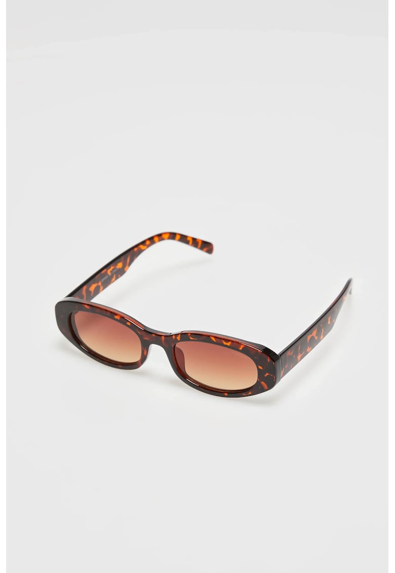 Ochelari de soare femei - forma ingusta - lentile colorate - maroniu -