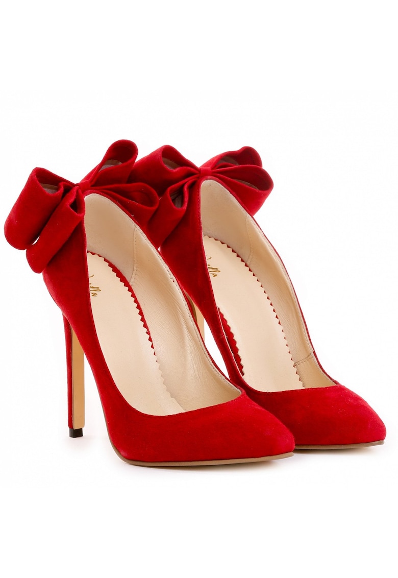 Pantofi Stiletto cu toc Cleopatra Piele Intoarsa de dama