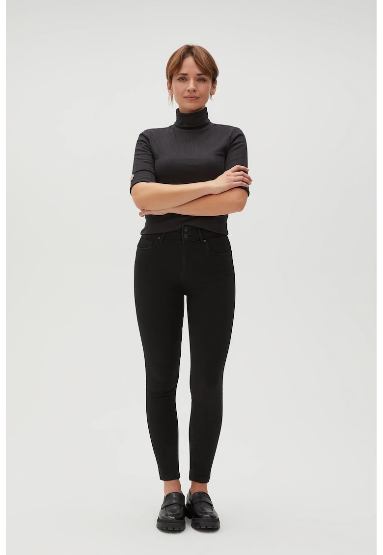 Blugi skinny negri netezi - Negru