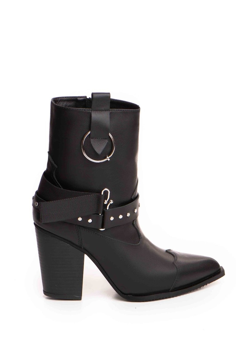 Ciocate Elektra cu toc inalt - piele naturala neagra