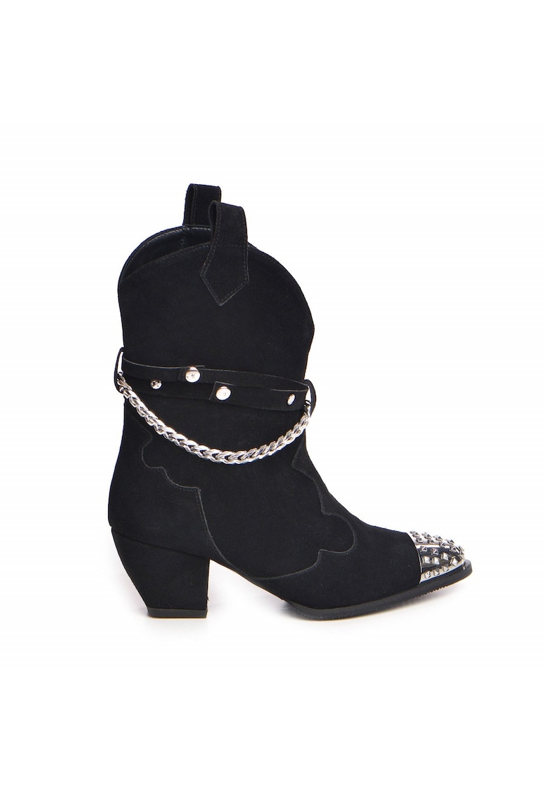 Ciocate Caron Piele Intoarsa Neagra Varf mare cu tinte