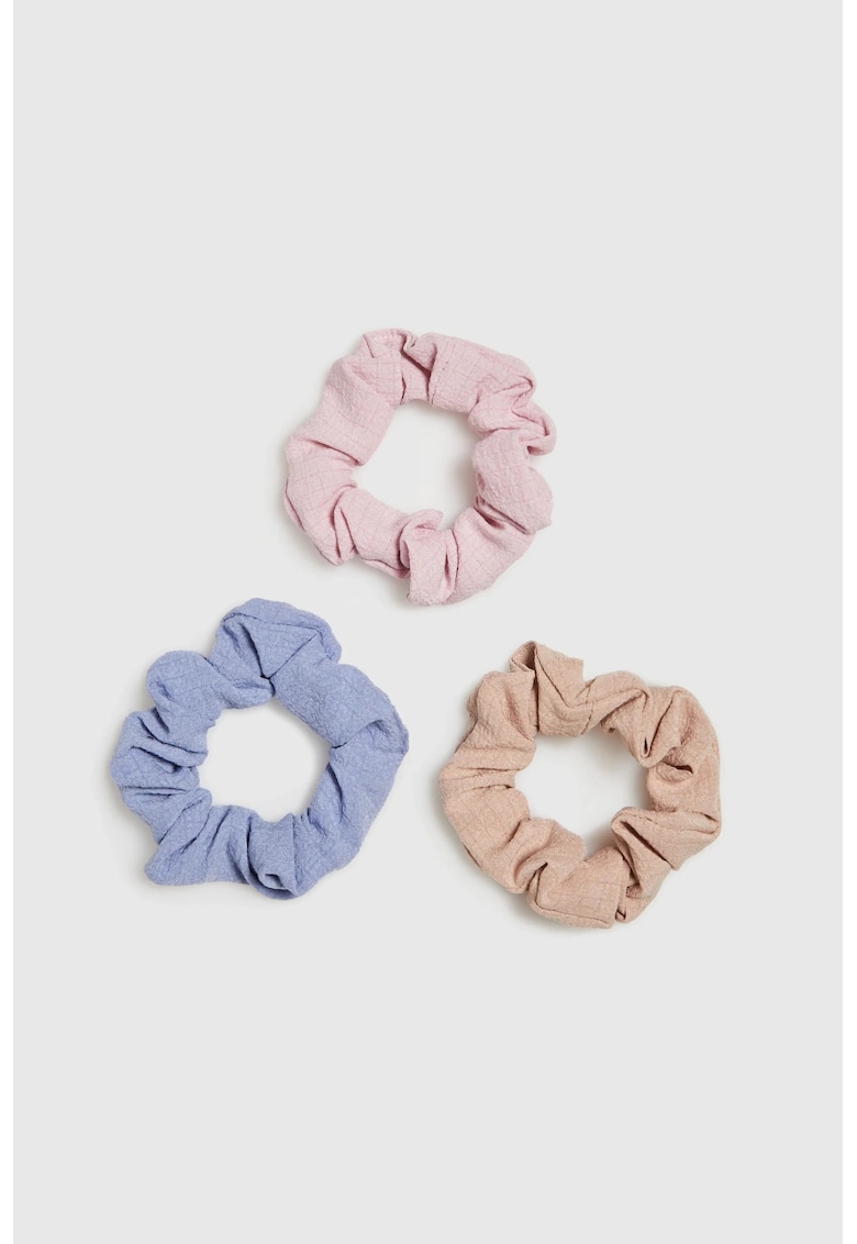 Set elasticuri pentru par 3 bucati - culori pastelate - One Size