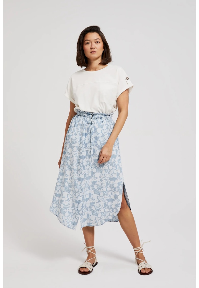 Fustă albastră din lyocell - cu - Albastru deschis