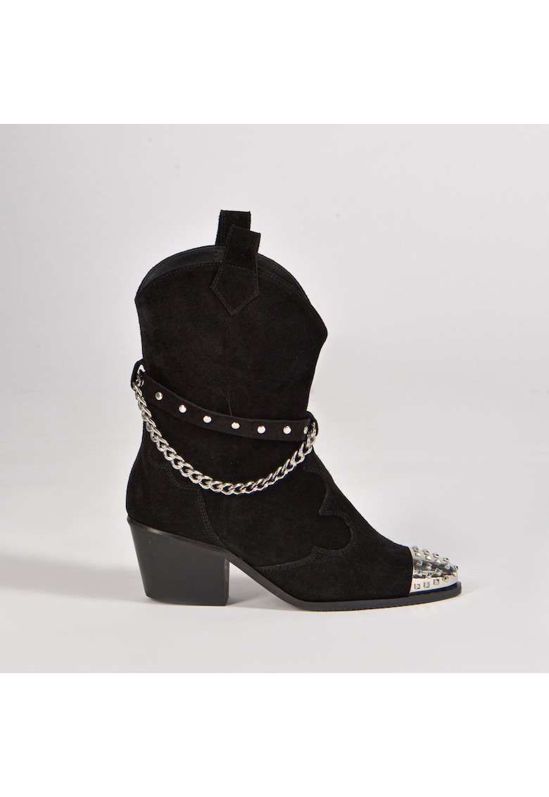 Ciocate Aryan Piele Intoarsa Neagra cu Accesorii Argintii