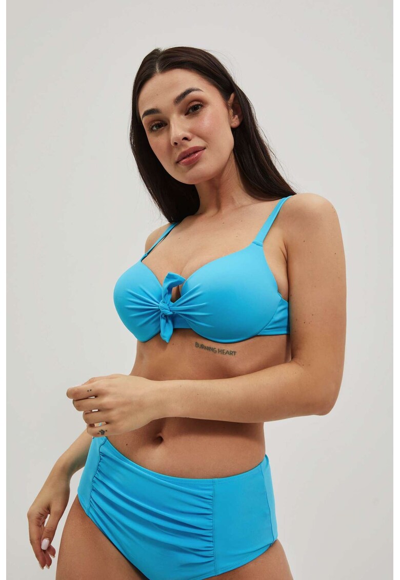 Top bikini cupe push-up - albastru deschis - Albastru deschis