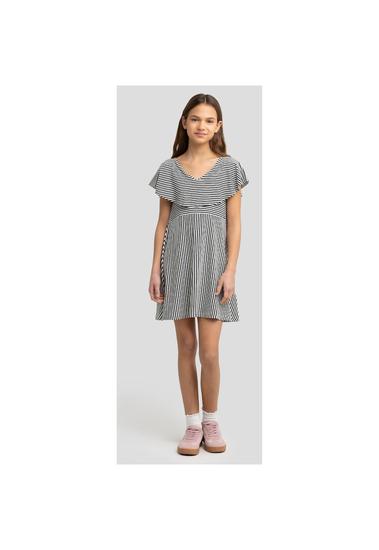 Rochie cu imprimeu in dungi Nolia