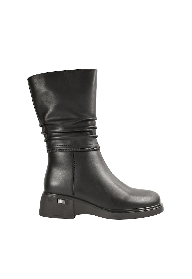 Cizme elegante - dama - DL70026A negru - piele naturala