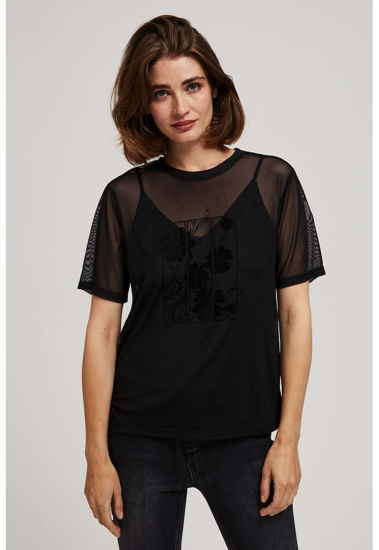 T-shirt femei negru - Negru