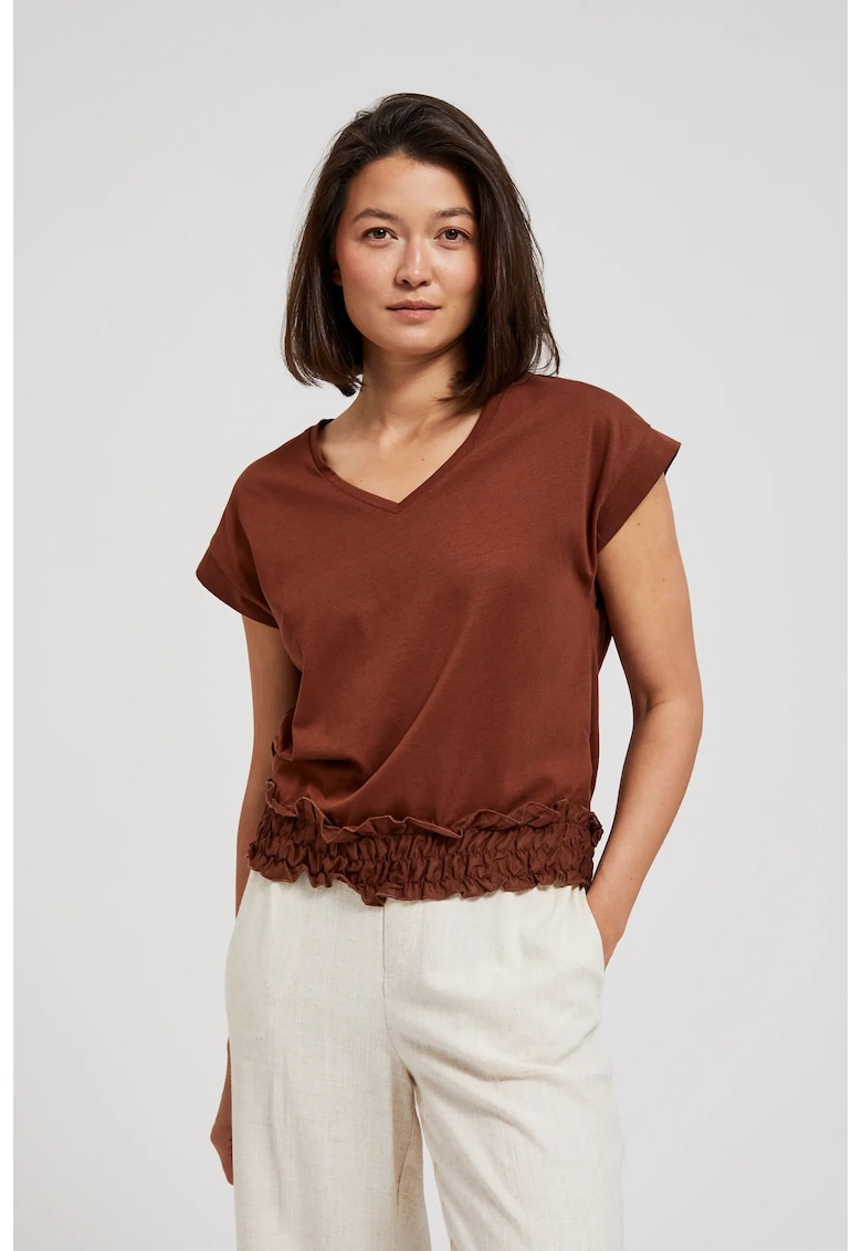 V - elastic talie - Maro inchis