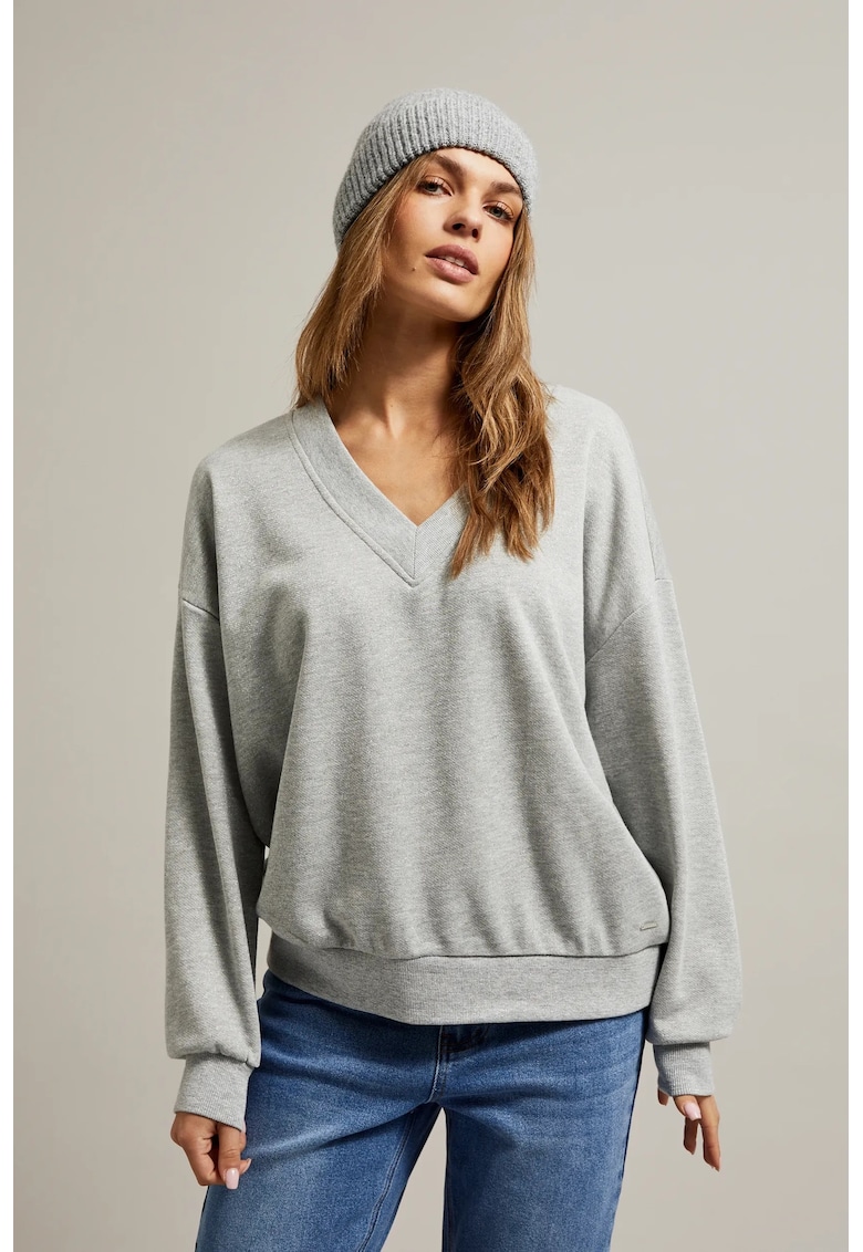 Caciula gri cu manseta - acril - ONE SIZE