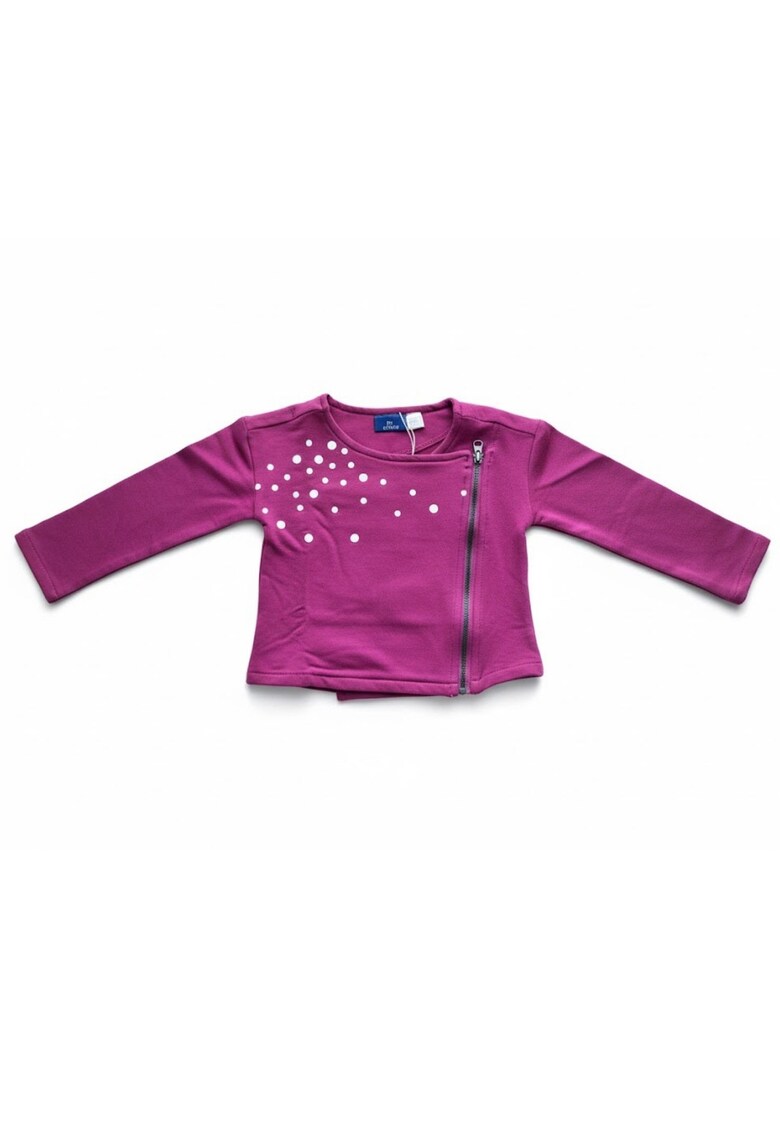 Bluza cu fermoar asimetric -