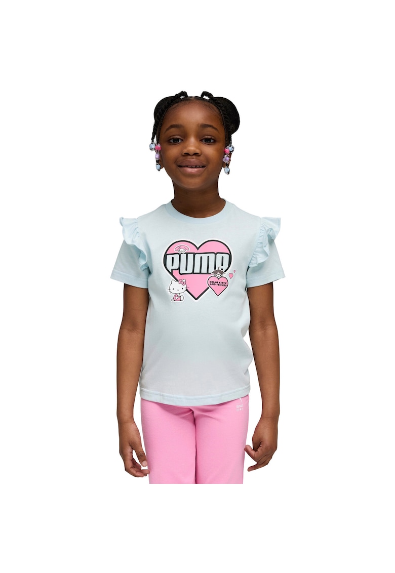 Tricou copii X Hello Kitty Friends Ruffle Tee - Alb