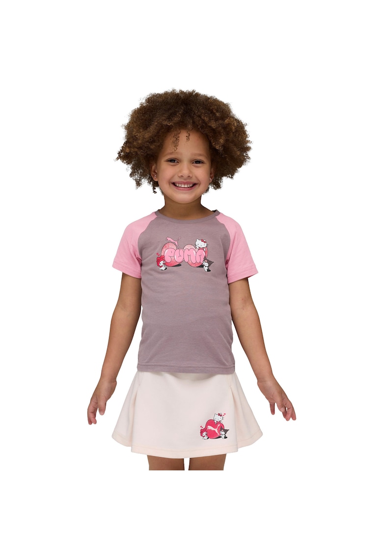 Tricou copii X Hello Kitty Friends Slim Tee Pl - Gri