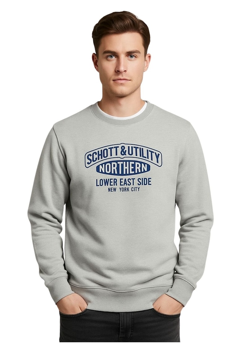 Bluza de trening cu imprimeu logo -