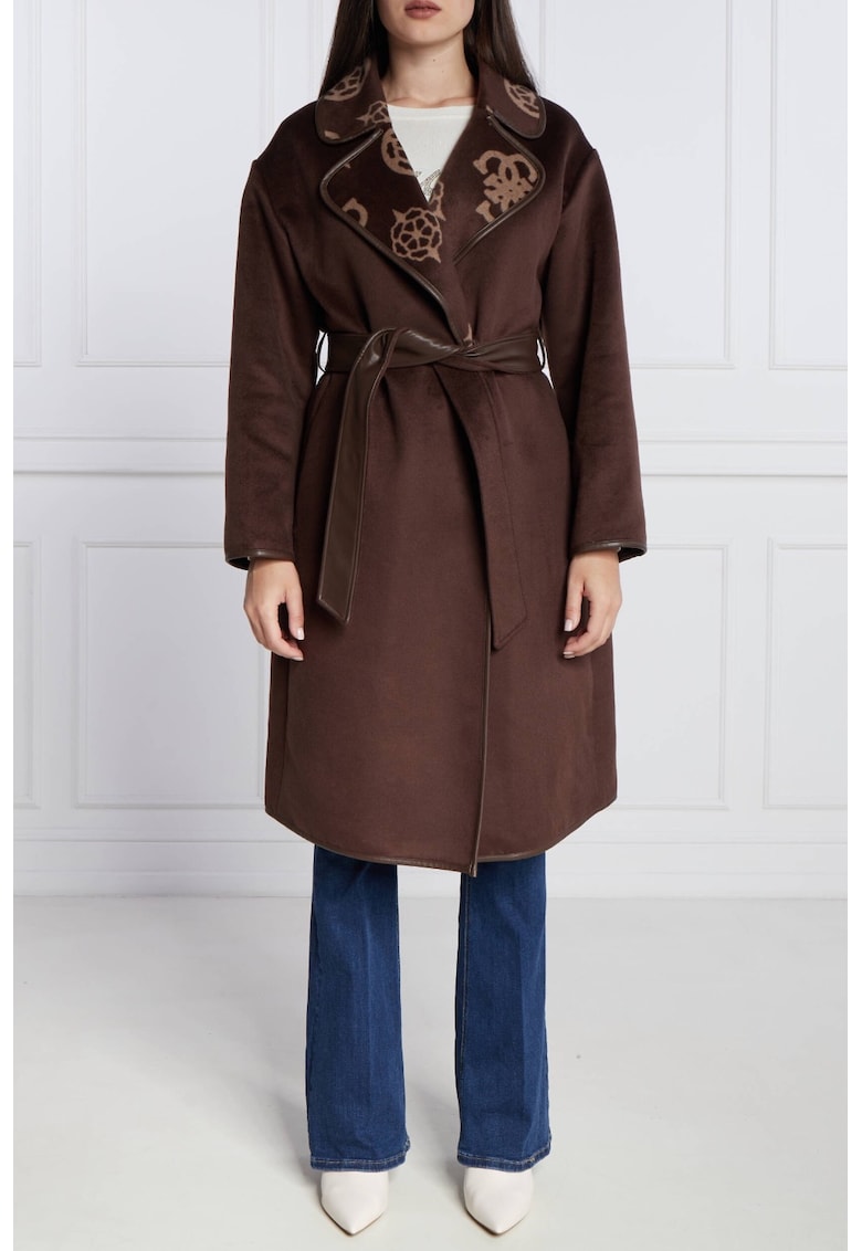 Palton Dama - Maro - Logo Printat 2271 - Maro cafeniu