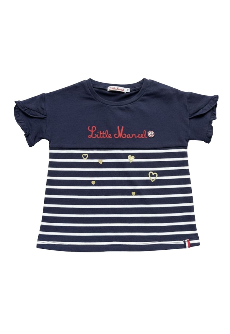 Tricou din bumbac cu dungi -