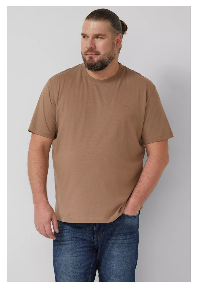 Big Sizes Tricou barbati big sizes cu decolteu la baza gatului - 100% bumbac