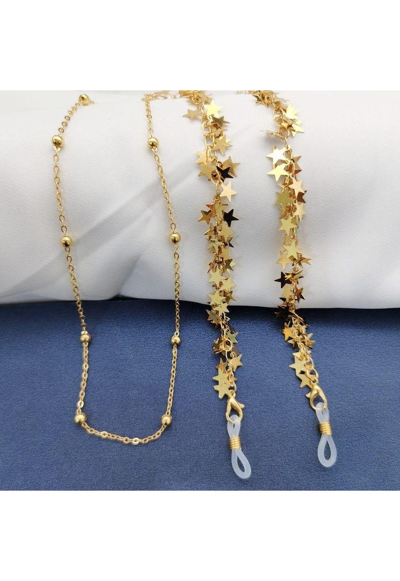 Lant de ochelari auriu - cu stelute - Minda C1
