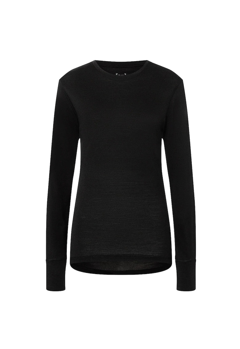 Bluza de corp din amestec de lana TUNDRA175 - pentru dame - culoarea negru - Negru