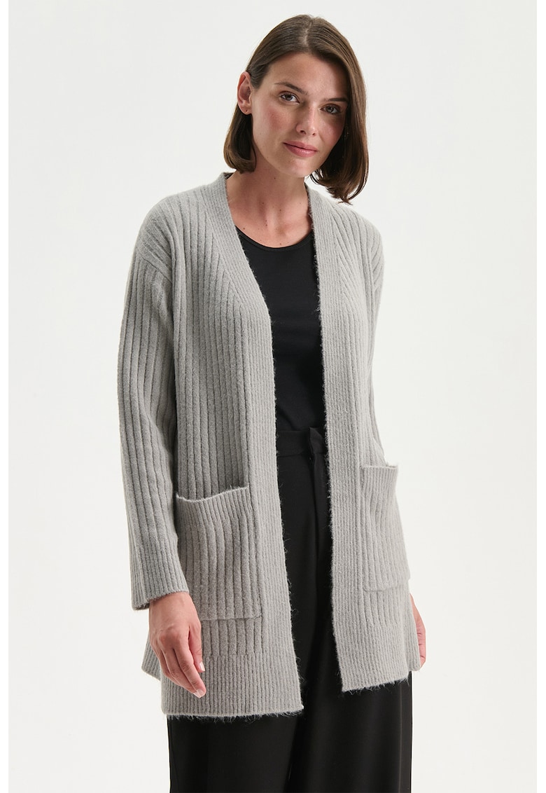 Cardigan lejer - fara inchidere - Gri