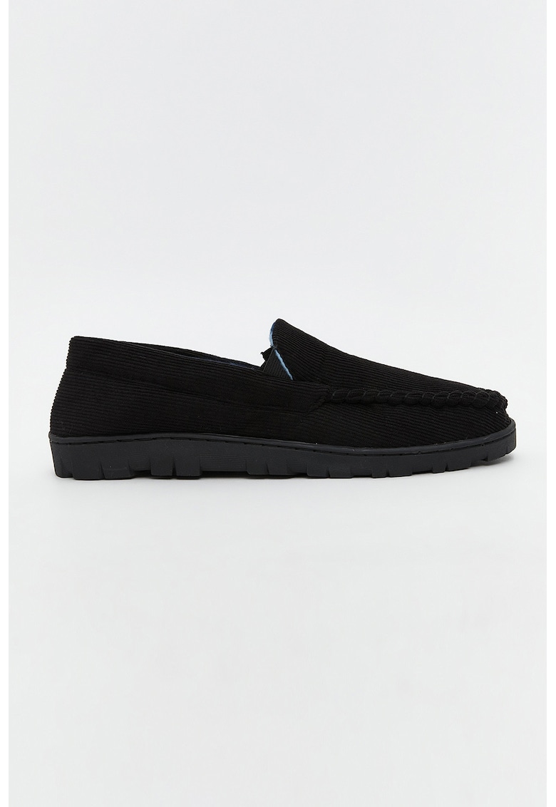 Pantofi loafer catifelati - Negru