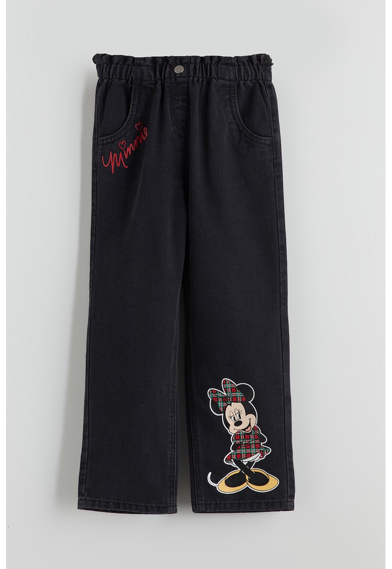 Blugi cu Minnie Mouse - Rosu/Negru stins