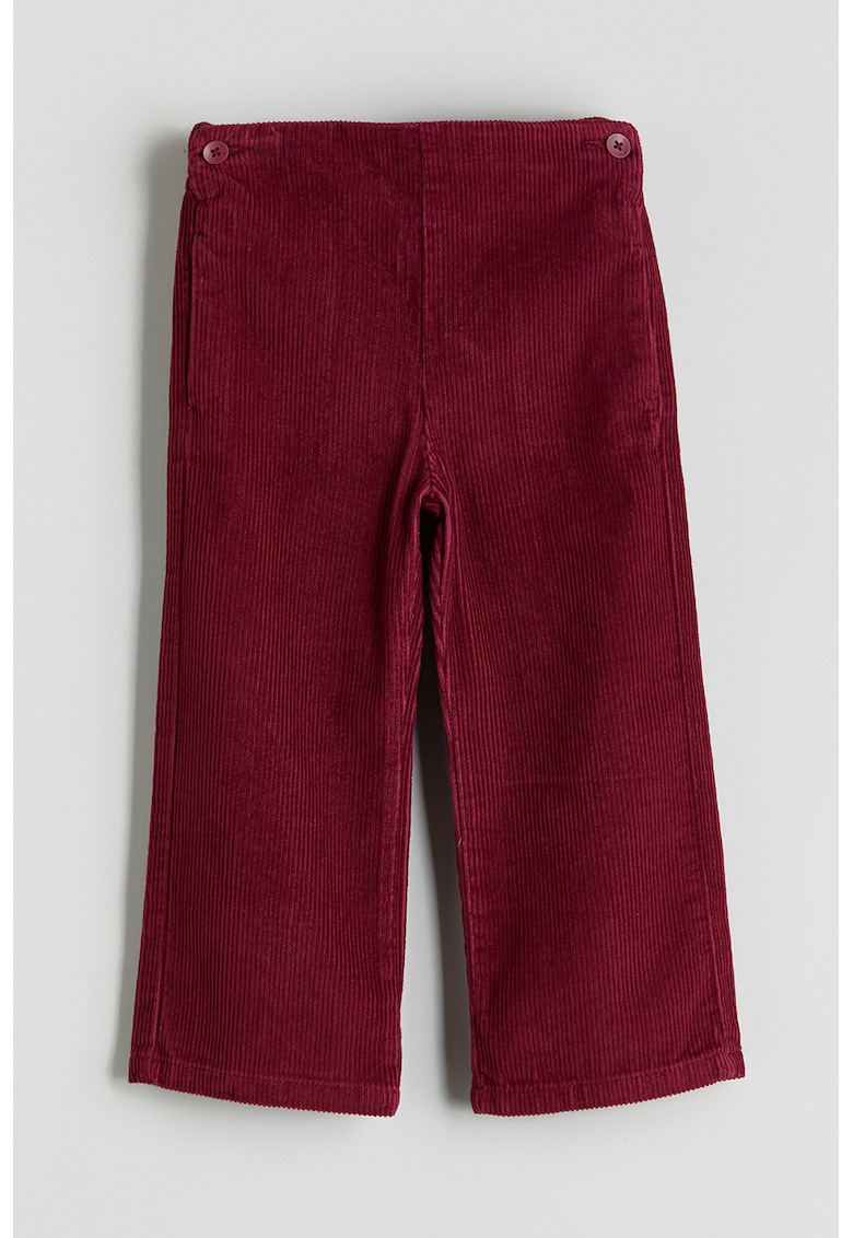 Pantaloni ampli de reiat - Visiniu