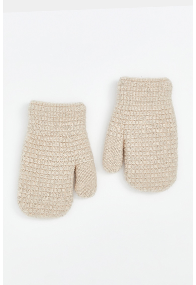 Manusi termoizolante cu captuseala din fleece - Bej deschis