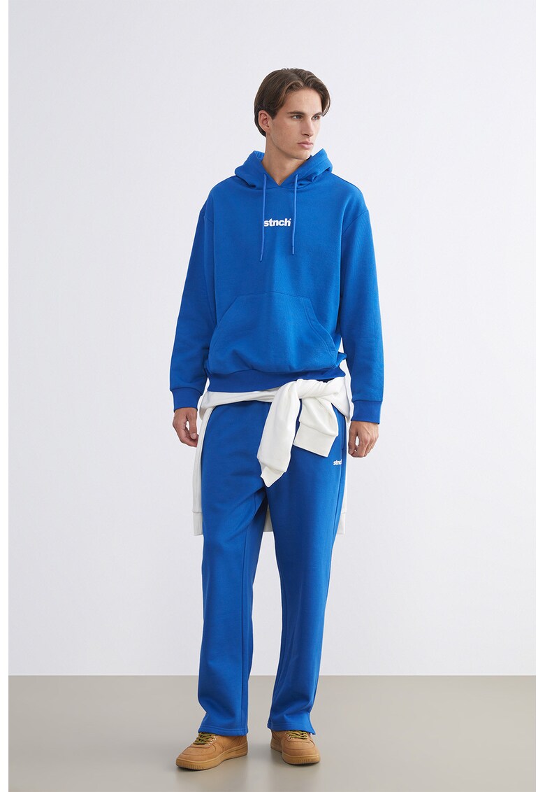 Pantaloni de trening drepti cu croiala dreapta - Albastru royal