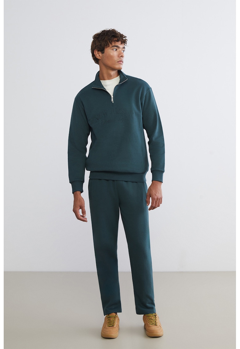 Pantaloni de trening cu talie ajustabila - Albastru petrol