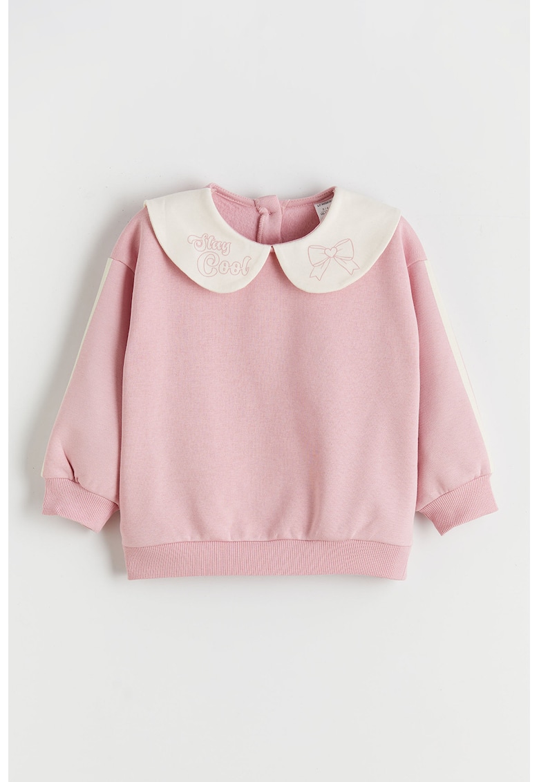 Bluza de trening Peter Pan - Alb murdar/Roz prafuit