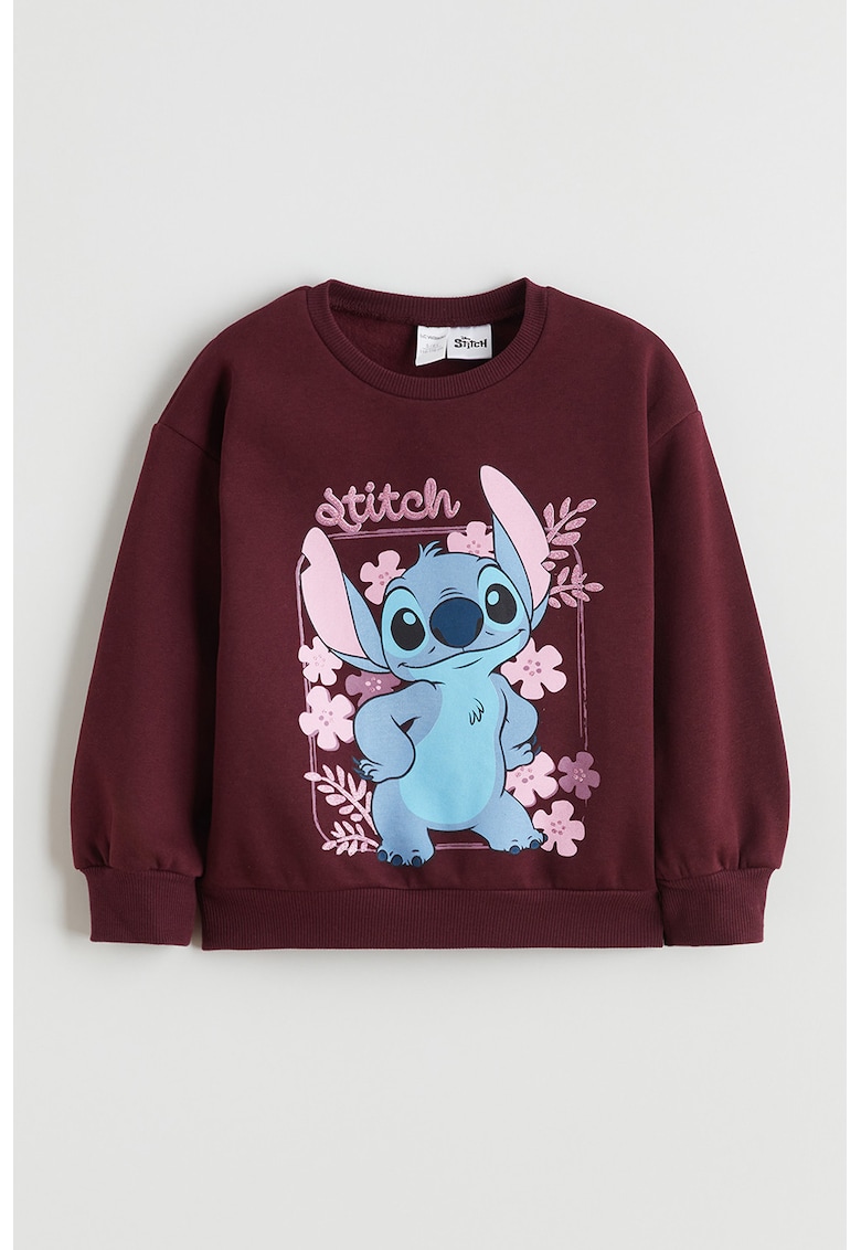 Bluza de trening cu imprimeu grafic - Roz/Albastru/Violet pruna