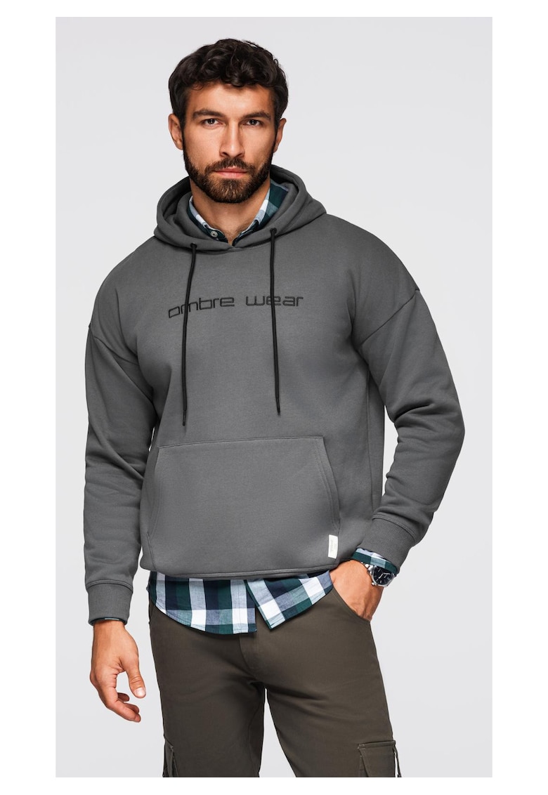 Hanorac cu gluga si broderie OM-SSNZ-0241