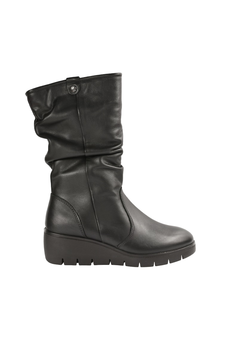 Cizme lungi dama - piele naturala - negru