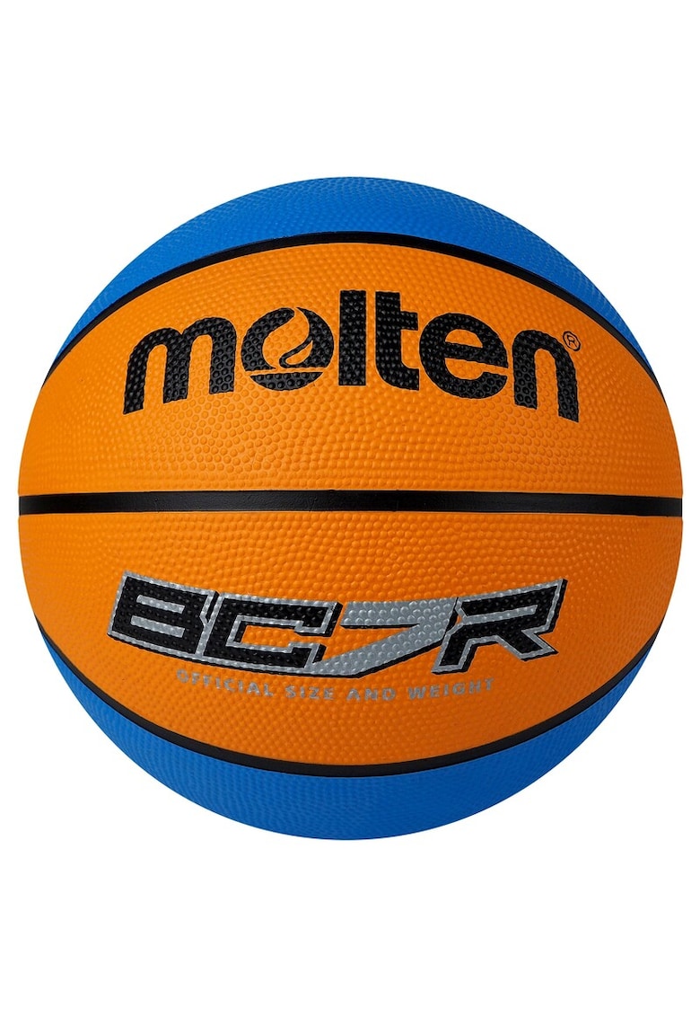 Minge baschet BC7R2 marimea 7 - cauciuc premium - portocaliu cu albastru