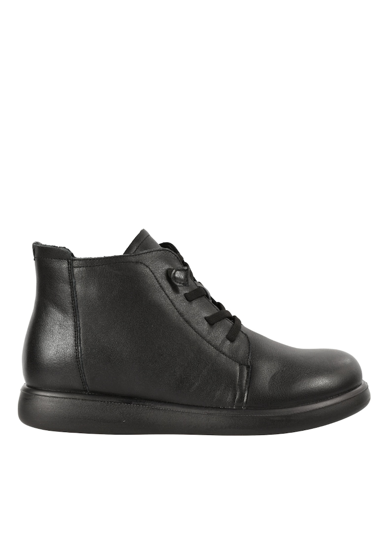 Ghete casual - dama - piele naturala - - Negru