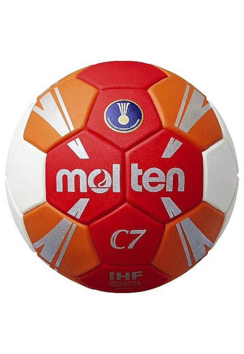 Minge handbal H1C3500 speciala pentru incepatori - marime 1 - alb cu rosu