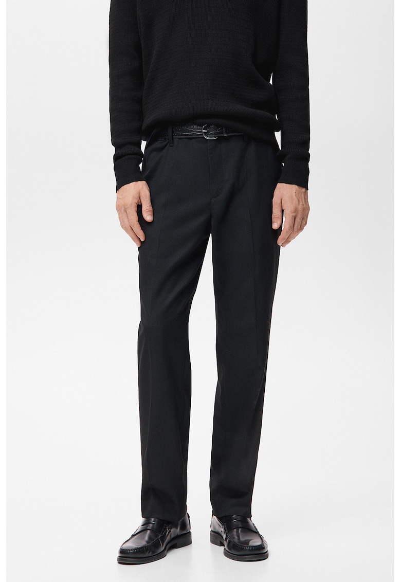 Pantaloni drepti eleganti cu buzunare