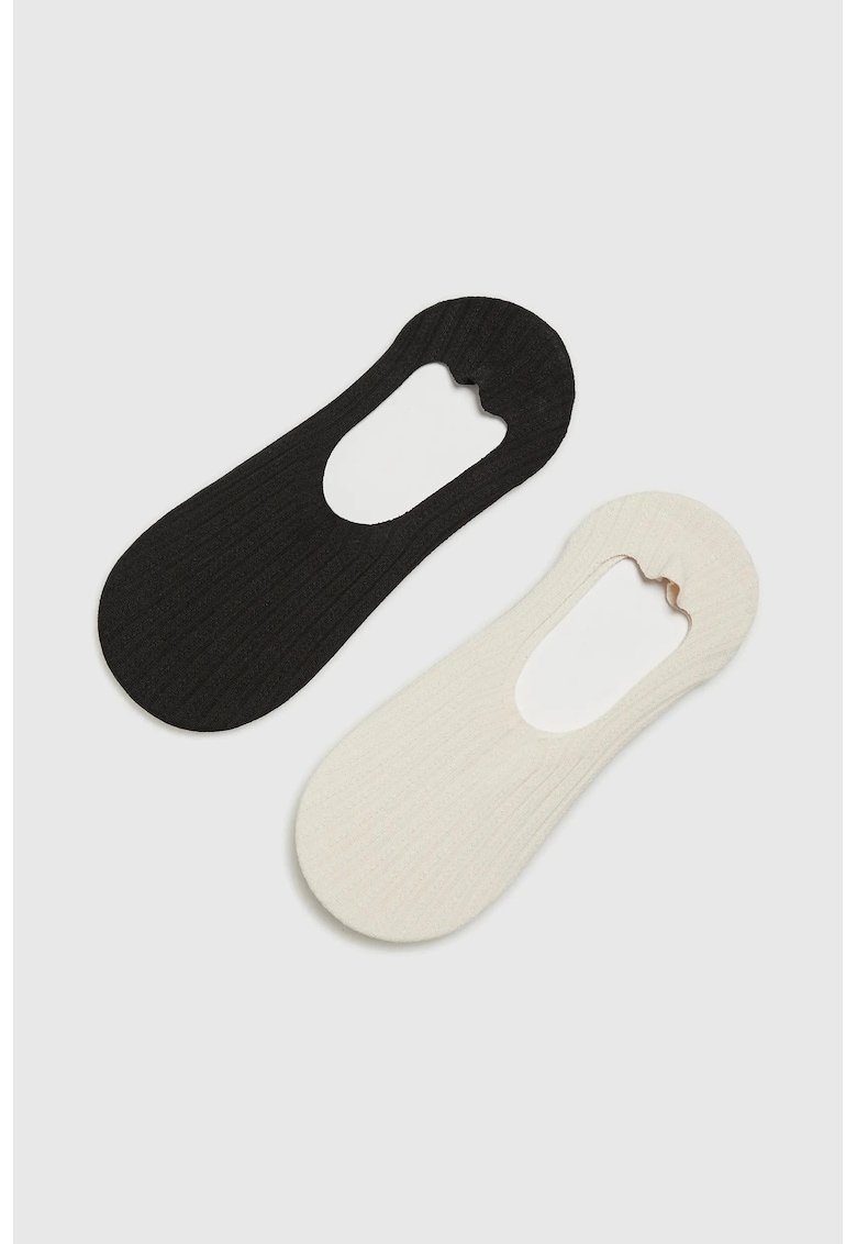 Sosete femei set 2 piese - negru - 37-40 - bumbac