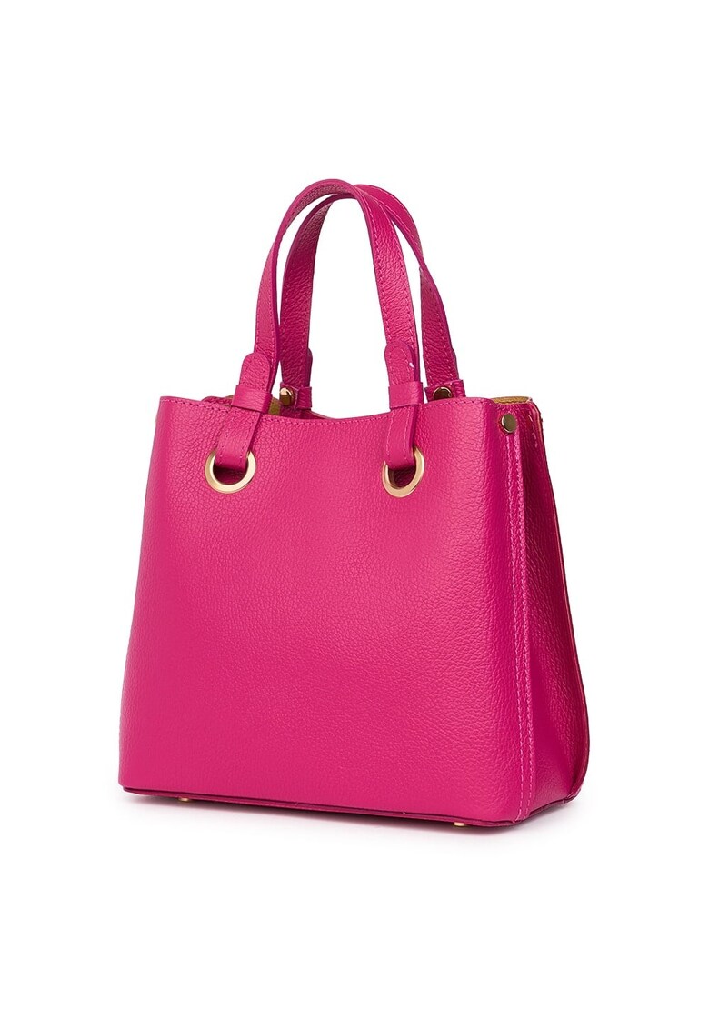 Geanta dama din piele naturala Ilona - Fucsia