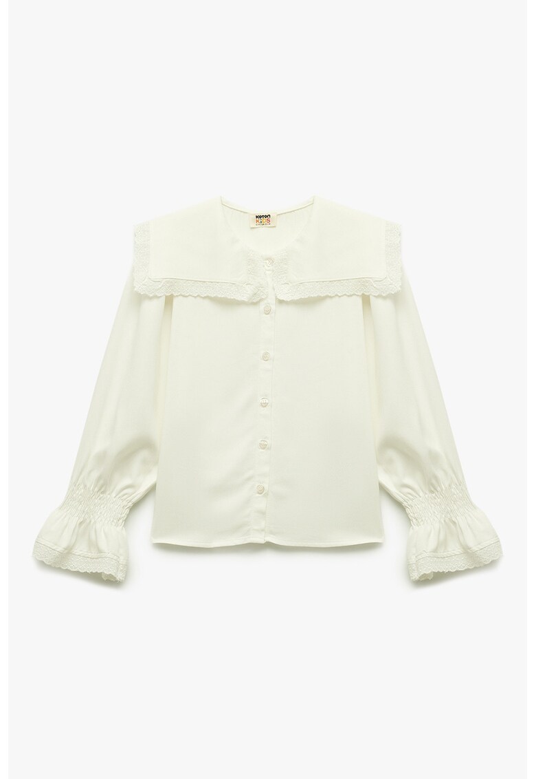 Camasa cu broderie - Crem