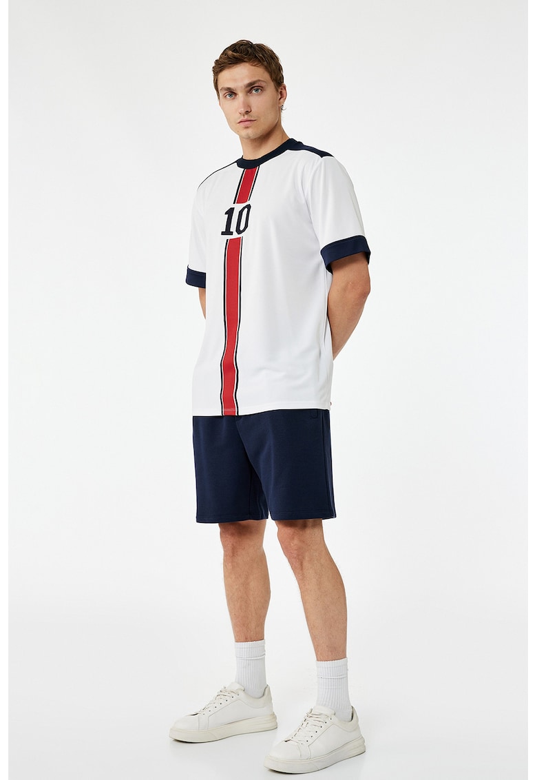 Pantaloni scurti de trening cu snur - Albastru ultramarin